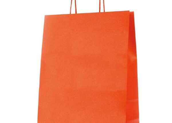 BUSTA REGALO CARTA KRAFT ORANGE 22X10X29 90GR FSC 25PZ