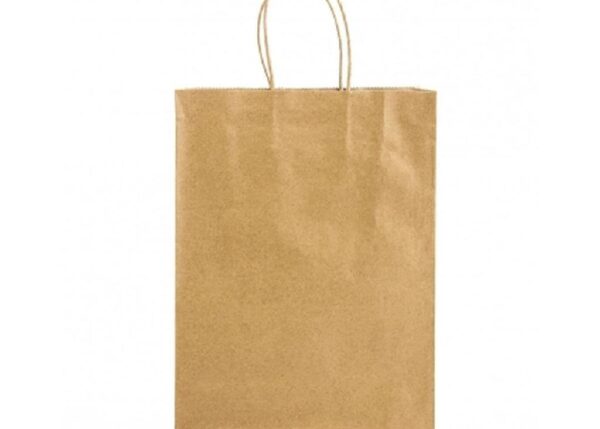 BUSTA REGALO CARTA KRAFT AVORIO 18X8X24 90GR 25PZ