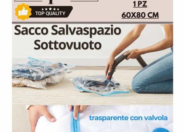 SACCO SALVASPAZIO SOTTOVUOTO 60X80CM 1PZ