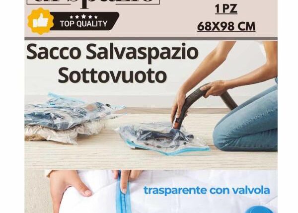 SACCO SALVASPAZIO SOTTOVUOTO 68X98CM 1PZ