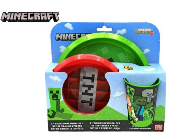 MINECRAFT SET PAPPA 3PZ EOL40415