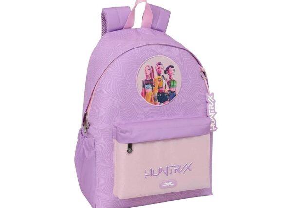 ZAINO AMERICANO K-POP DEMON HUNTER ICONIC 31X43X13CM ROSA, CON TASCA PER PORTATILE 14.1'' ART.642667775