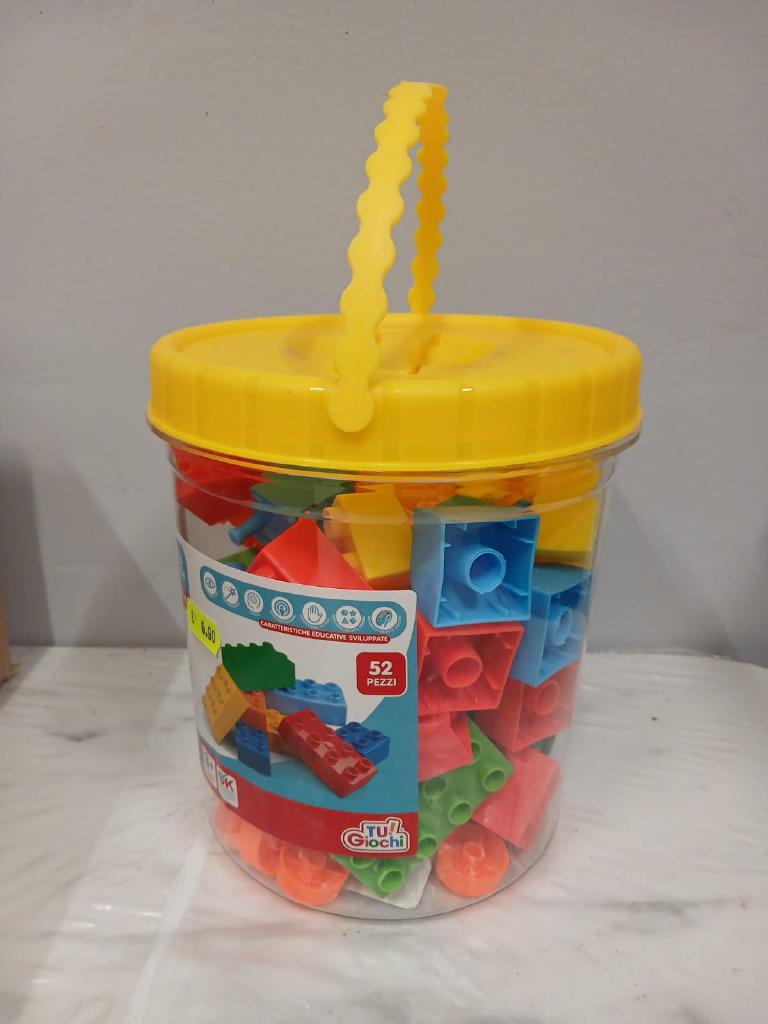 BLOCCHI COSTRUZIONE SET 52PZ ART.100043 BLOCCHI COSTRUZIONE SET 52PZ ART.100043