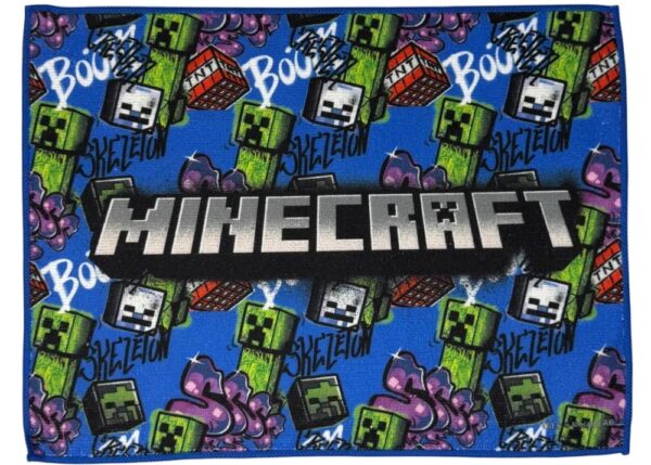MINECRAFT TOVAGLIETTA IN TESSUTO SPUGNA 40X30 CM