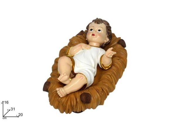 GESU BAMBINO VESTITO C CULLA 31CM ART.XNA11001661