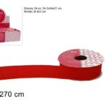 NASTRO VELLUTO ROSSO 2.5X270CM. ART.XNA15004241