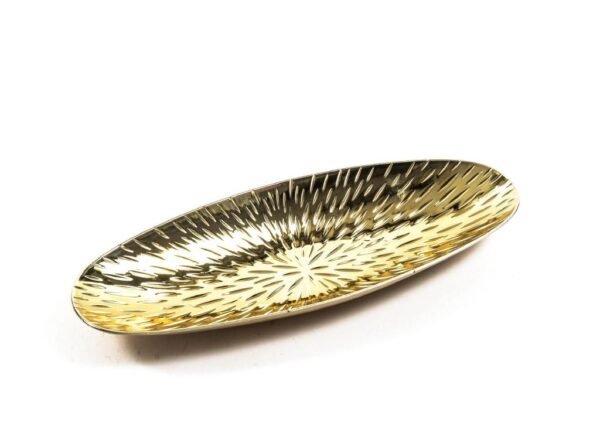 VASSOIO ORO LUCIDO IN PLASTICA 41X15.5X4CM ART.32625 -