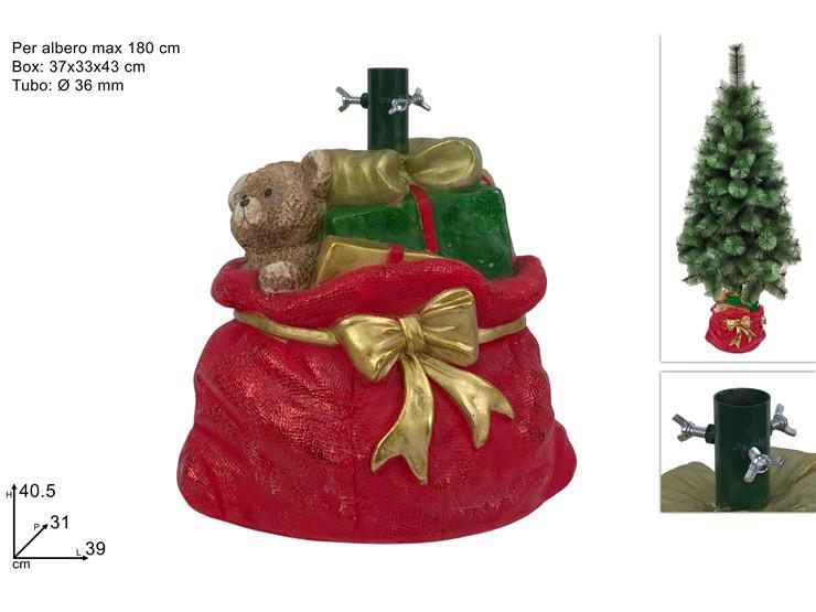 BASE ALBERO SACCO NATALIZIO ROSSO ART.XNA24053091 BASE ALBERO SACCO NATALIZIO ROSSO ART.XNA24053091