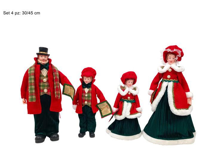 FAMIGLIA NATALIZIA SET 4PZ CON ABITO SCACCHI 30 45CM ART.XNA24060341 FAMIGLIA NATALIZIA SET 4PZ CON ABITO SCACCHI 30 45CM ART.XNA24060341