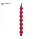 CANDELE PALLINE 30CM 150GR X 2PZ ROSSO ART.XNA24062401