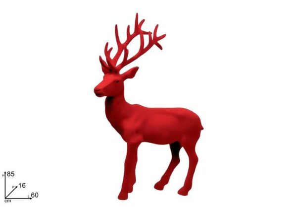 RENNA 85CM ROSSO FLOCCATO ART.XNA25014141