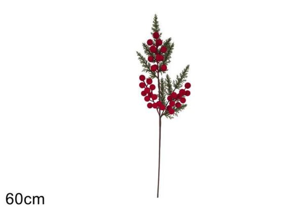 STELO BACCHE EFFETTO VELLUTO 60CM ROSSO ART.XNA25047211