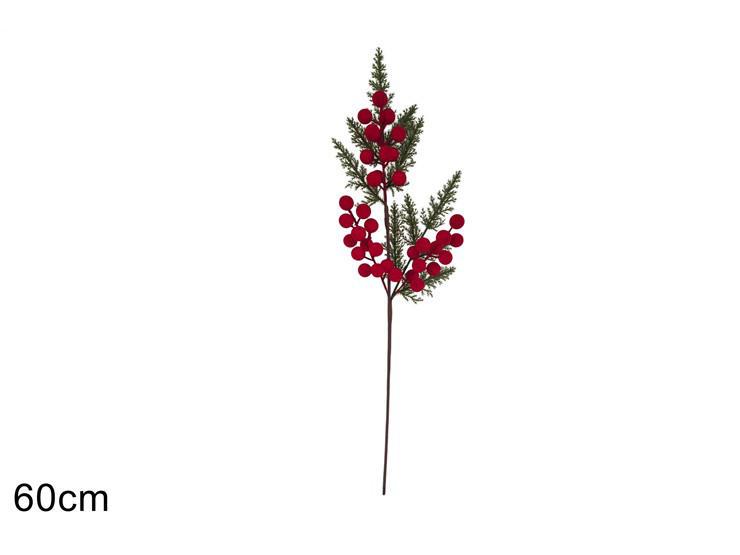 STELO BACCHE EFFETTO VELLUTO 60CM ROSSO ART.XNA25047211 STELO BACCHE EFFETTO VELLUTO 60CM ROSSO ART.XNA25047211