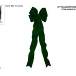 FIOCCO VELLUTO VERDE INTERAMENTE MODELLABILE CON ANIMA IN FERRO 45X150CM ART.XNA25037965