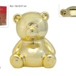 ORSETTO SALVADANAIO 16CM ORO ART.XNA26004751