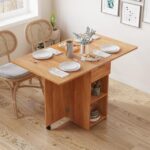 TAVOLO DA PRANZO CON DUE RUOTRE LFCD101 WOOD