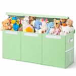 SCATOLA BAULE PORTA GIOCHI PIEGHEVOLE IN TNT 120LT G08167 VERDE