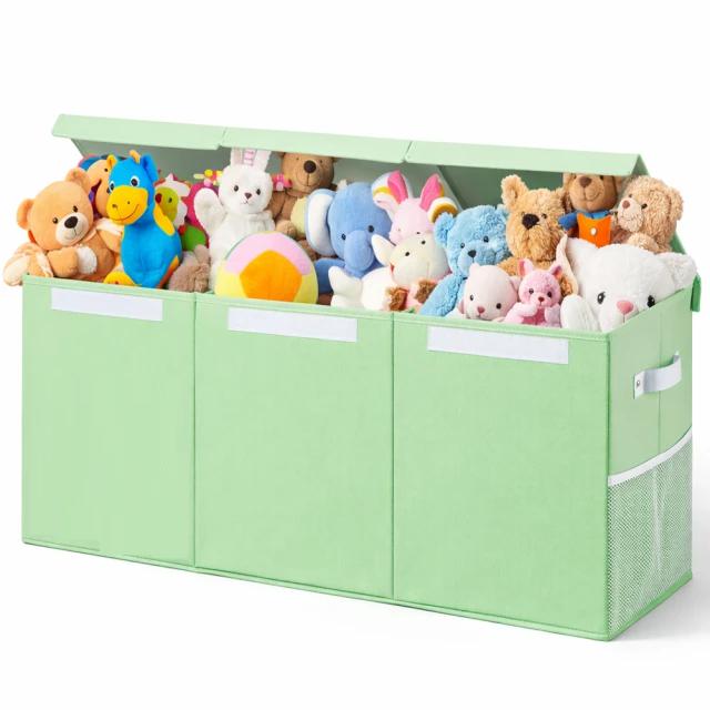 SCATOLA BAULE PORTA GIOCHI PIEGHEVOLE IN TNT 120LT G08167 VERDE SCATOLA BAULE PORTA GIOCHI PIEGHEVOLE IN TNT 120LT G08167 VERDE