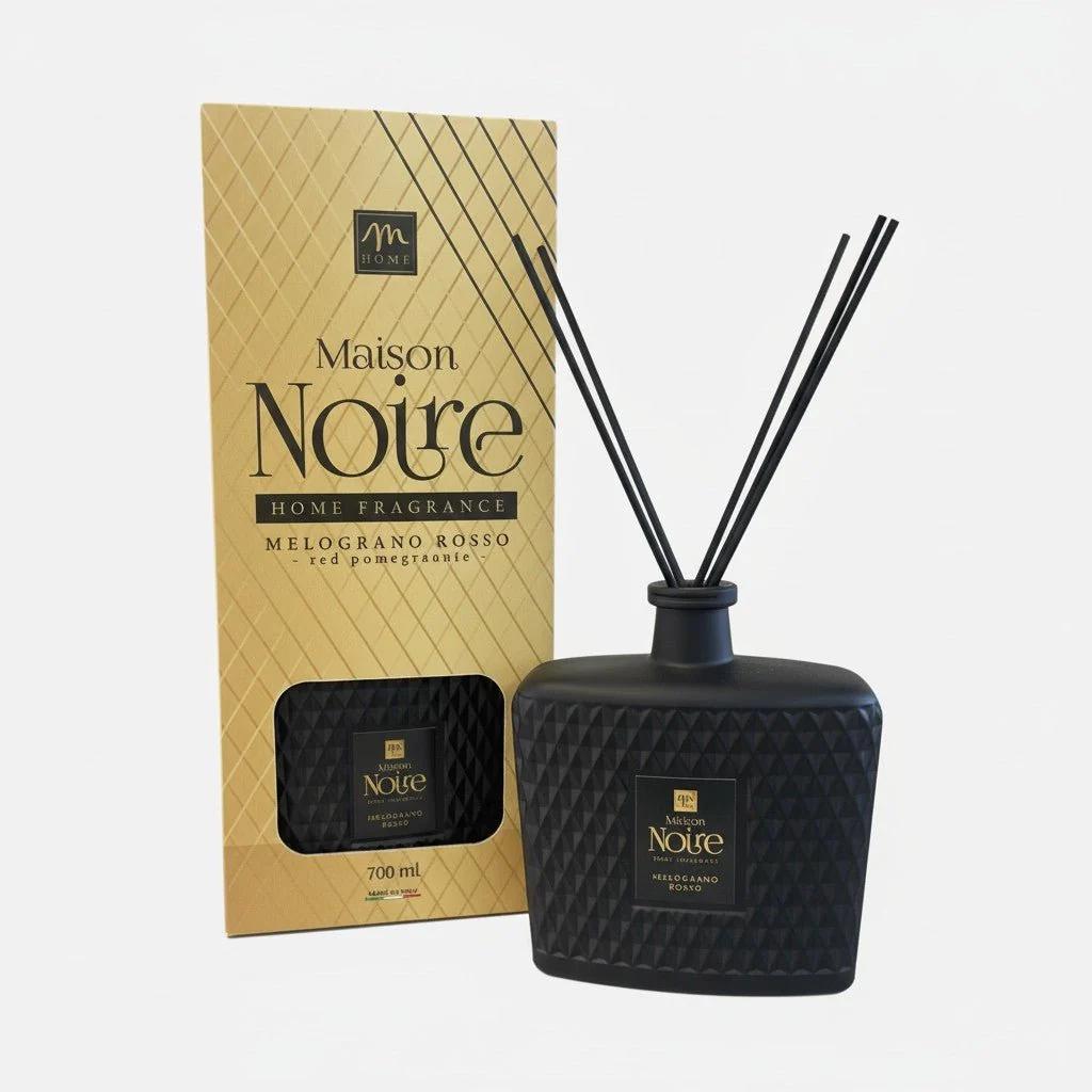 DIFFUSORE 700 ML LINEA MAISON NOIRE MELOGRANO ROSSO C/BACCHETTI IN FIBRA DIFFUSORE 700 ML LINEA MAISON NOIRE MELOGRANO ROSSO C/BACCHETTI IN FIBRA