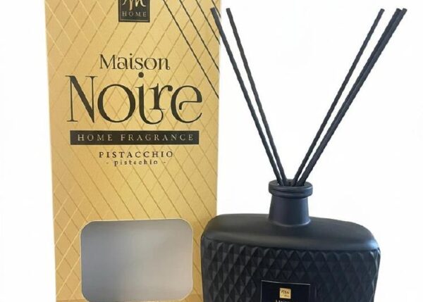 DIFFUSORE 700 ML LINEA MAISON NOIRE PISTACCHIO C/BACCHETTI IN FIBRA