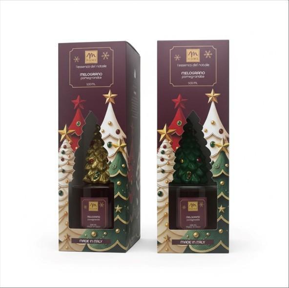 DIFFUSORE DI FRAGRANZA LINEA NATALE PINO MELOGRANO ASS. C/BACCHETTI IN FIBRA ART.38787 - DIFFUSORE DI FRAGRANZA LINEA NATALE PINO MELOGRANO ASS. C/BACCHETTI IN FIBRA ART.38787 -