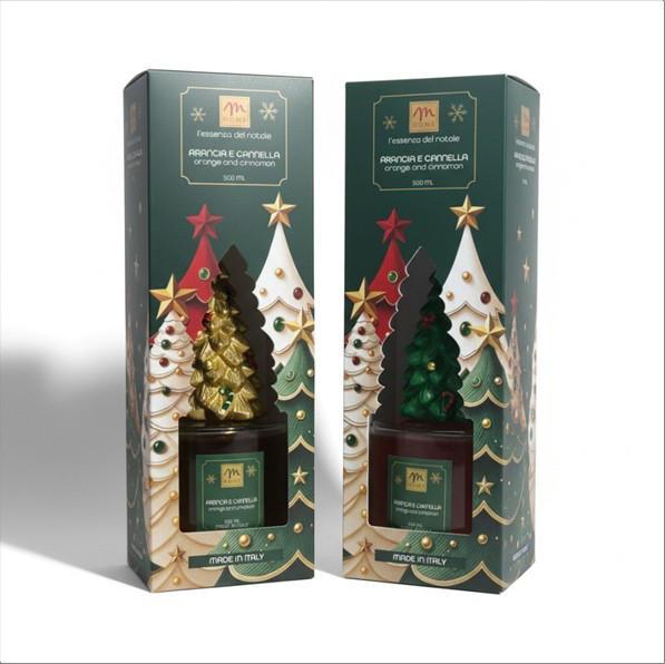DIFFUSORE DI FRAGRANZA LINEA NATALE PINO ARANCIA & CANNELLA ASS. C/BACCHETTI IN FIBRA ART.38824 - DIFFUSORE DI FRAGRANZA LINEA NATALE PINO ARANCIA & CANNELLA ASS. C/BACCHETTI IN FIBRA ART.38824 -