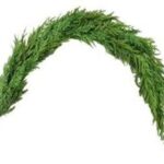 GHIRLANDA PINO STELLATO VERDE EFFETTO MORBIDO 100% PE 180X30XH.8 CM ART.40186 -