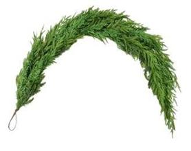 GHIRLANDA PINO STELLATO VERDE EFFETTO MORBIDO 100% PE 180X30XH.8 CM ART.40186 -