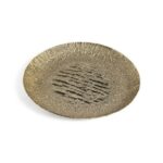 VASSOIO CENTROTAVOLA ORO IN ALLUMINIO D.34XH.2 CM ART.79551 -