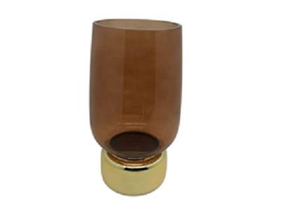 VASO AMBRA ROSSO IN VETRO D.14XH.25 CM ART.43474 -
