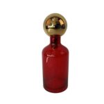 VASO BOTTIGLIONE ROSSO IN VETRO D.14XH.39 CM ART.43498 -