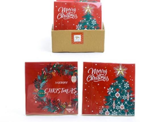 TOVAGLIOLI IN CONFEZIONE 20 PZ 33X33 IN CARTA CONFEZIONE 16,5X16,5 CM ART.65827 -