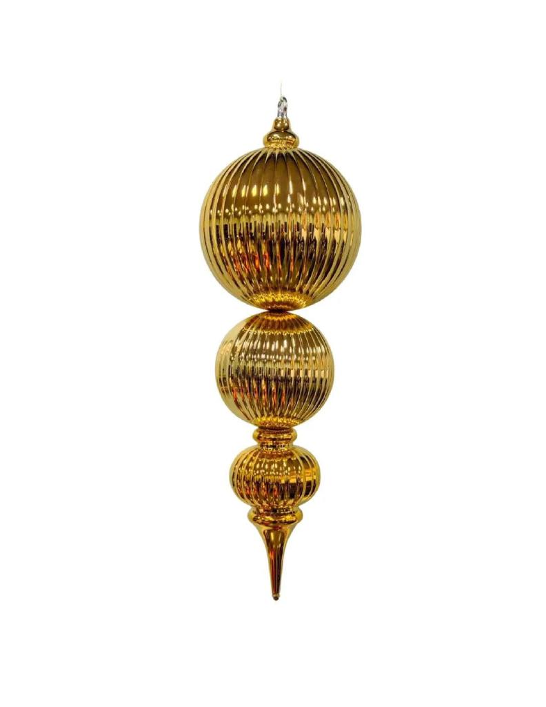 PENDENTE MAGNUM 3 PALLE LAMINATO ORO IN PLASTICA 20X20XH.64 CM ART.02775 - PENDENTE MAGNUM 3 PALLE LAMINATO ORO IN PLASTICA 20X20XH.64 CM ART.02775 -