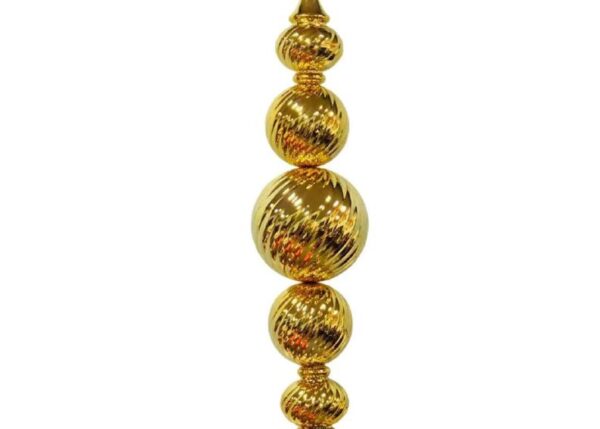 PENDENTE MAGNUM 5 PALLE LAMINATO ORO IN PLASTICA 20X20XH.94 CM ART.02805 -