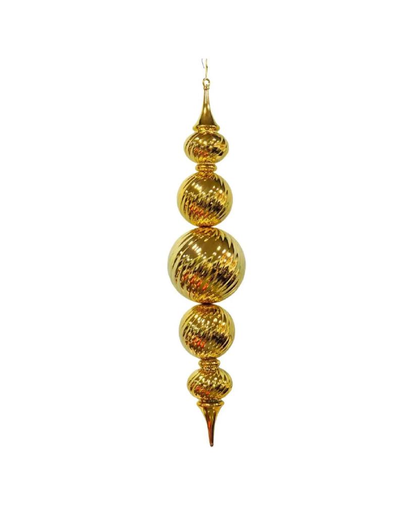 PENDENTE MAGNUM 5 PALLE LAMINATO ORO IN PLASTICA 20X20XH.94 CM ART.02805 - PENDENTE MAGNUM 5 PALLE LAMINATO ORO IN PLASTICA 20X20XH.94 CM ART.02805 -