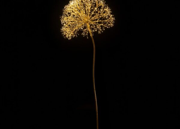 ALBERO SFERA MICROLED CON FLASH, DORATO D.40CMXH.150CM 576L CON SPINA 4,5V 3,6W 6X22XH.52 CM ART.07305 -