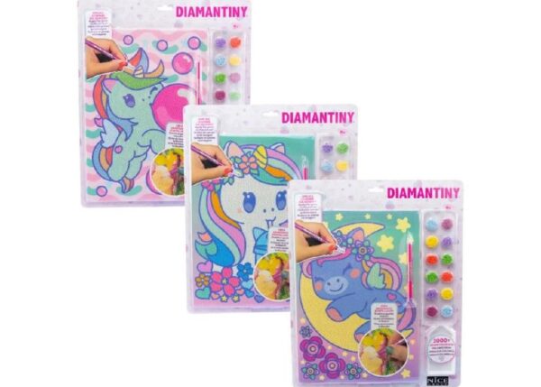 DIAMANTINY KAWAII UNICORN BLISTER ASSORTIMENTO 1 ART.90031