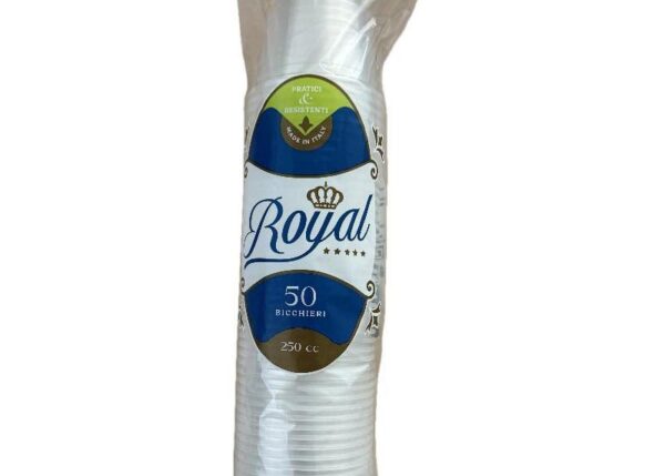 ROYAL BICCHIERI TRASPARENTI 250CCX5