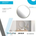 SPECCHIO PARETE TONDO METAL GOLD DIAM.60 ART.S36467/63