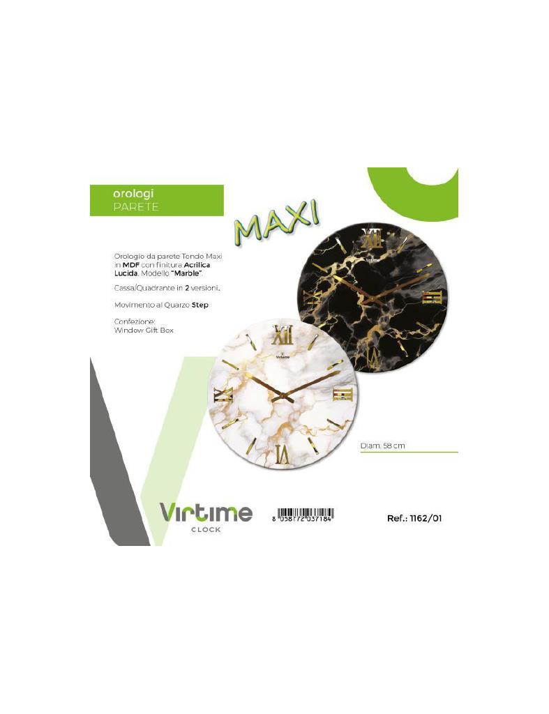 OROLOGIO PARETE MDF ACRYLIC D.58 MARBLE 2 SOG.ASS. ART.1162/01 OROLOGIO PARETE MDF ACRYLIC D.58 MARBLE 2 SOG.ASS. ART.1162/01