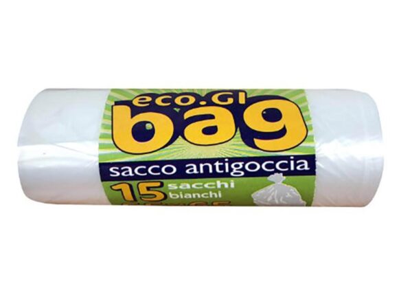 SACCO PATTUMIERA HDPE 55X65 NEUTRO CON MANIGLIE
