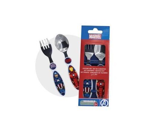AVENGERS SET 2 POSATE ACCIAIO