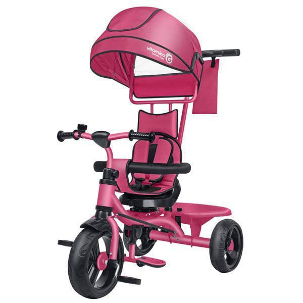 TRICICLO METALLO VITAMINO EVO2.0 C/PED/PARAS ROSA TRICICLO METALLO VITAMINO EVO2.0 C/PED/PARAS ROSA