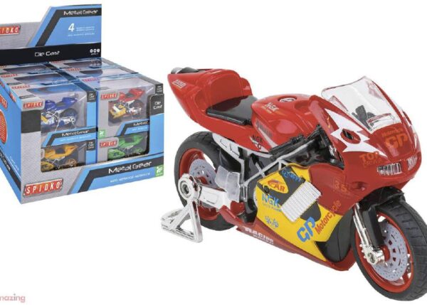 MOTO DIE CAST 1:18 12PZ D/B 2MOD. 2 COL.ASS.
