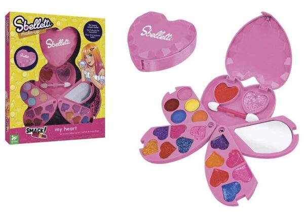 SBELLETTI COFANETTO TRUCCHI CUORE C/SPECCHIO 3 LIV