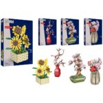 CUBIX COSTRUZIONI FIORI CON VASO 524-500PZ 4 ASS ART.42893
