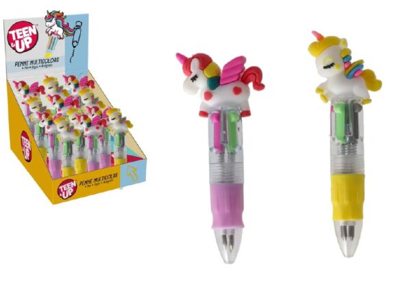 PENNA MINI UNICORNO MULTICOLORE 2ASS. 2C 12PZ D/B ART.43090