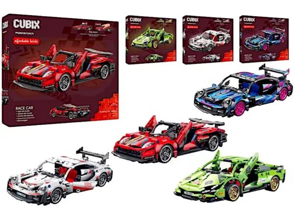 CUBIX COSTRUZIONI AUTO RACER RETROCARICA 1:18 4 ASS ART.43228