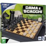 GIOCO DAMA SCACCHI IN LEGNO 2 IN 1 ART.43319