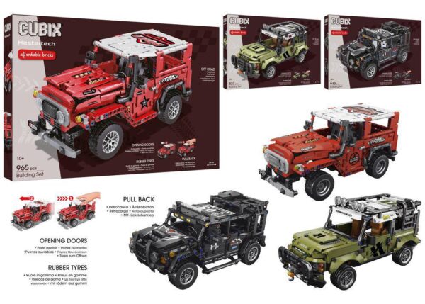 CUBIX COSTRUZIONI AUTO OFFROAD 3ASS ART.43388